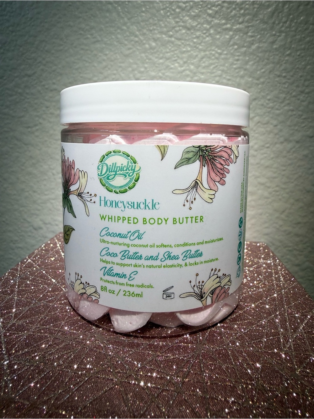 Dillpicky Honeysuckle Whipped Body Butter — Pink